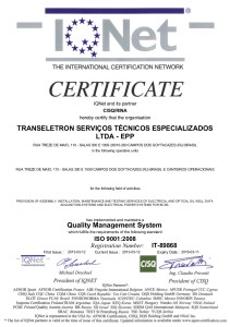 ISO 9001 Certificate